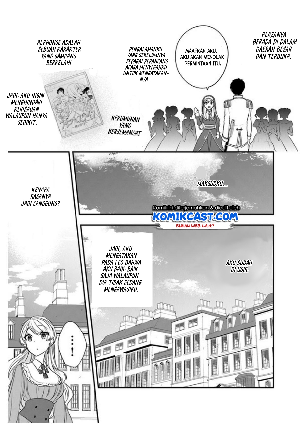 Halaman 14 dari Akuyaku Reijou no Tsuihougo! Kyoukai Kaikaku Gohan de Yuuyuu Sister Kurashi Chapter 19