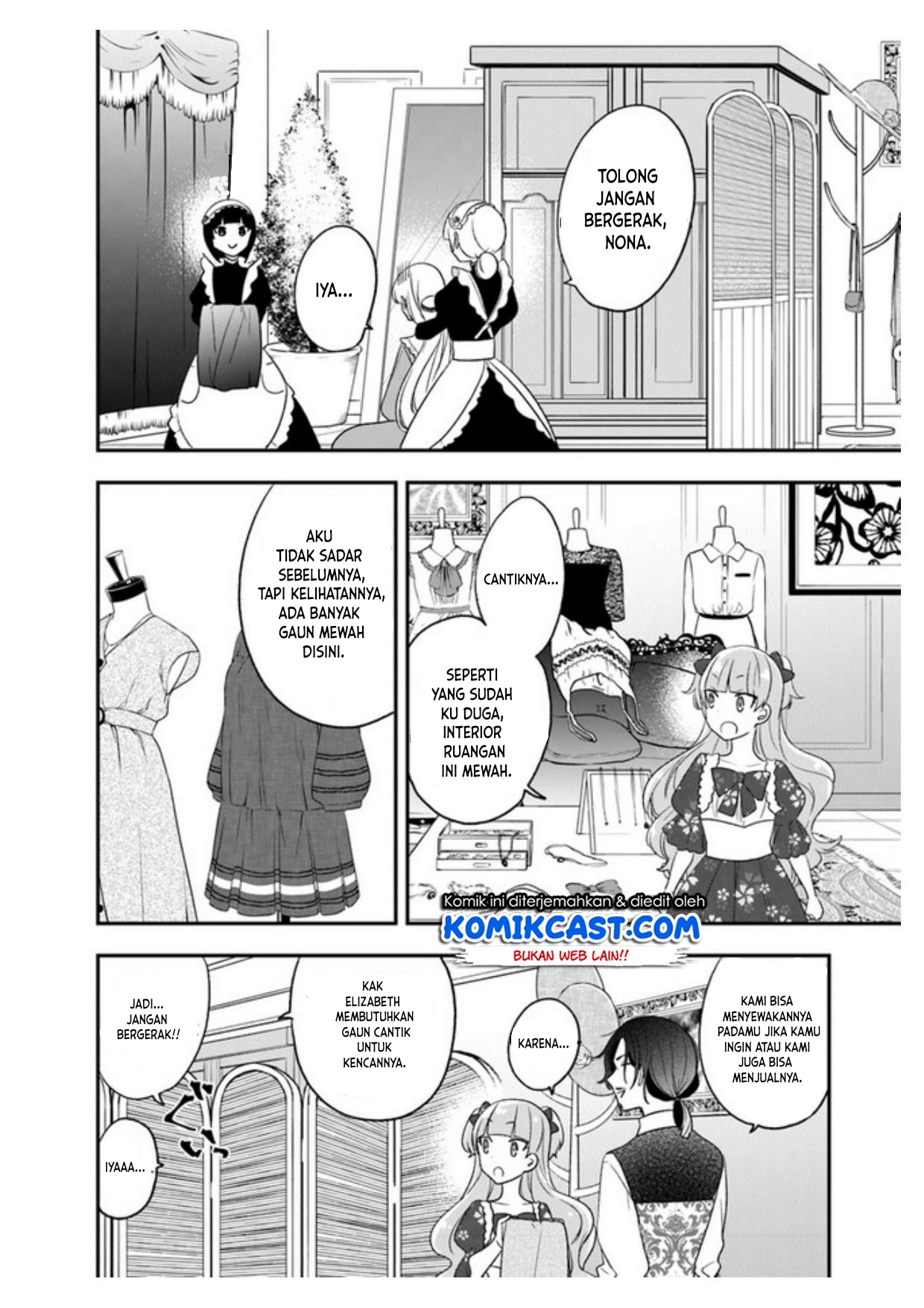 Halaman 8 dari Akuyaku Reijou no Tsuihougo! Kyoukai Kaikaku Gohan de Yuuyuu Sister Kurashi Chapter 19