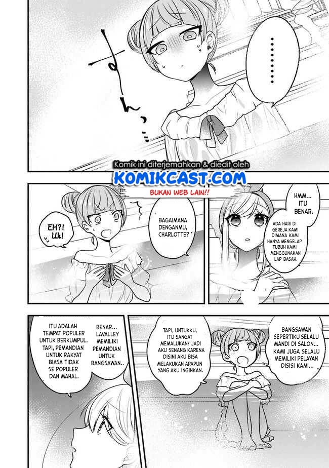 Halaman 19 dari Akuyaku Reijou no Tsuihougo! Kyoukai Kaikaku Gohan de Yuuyuu Sister Kurashi Chapter 20