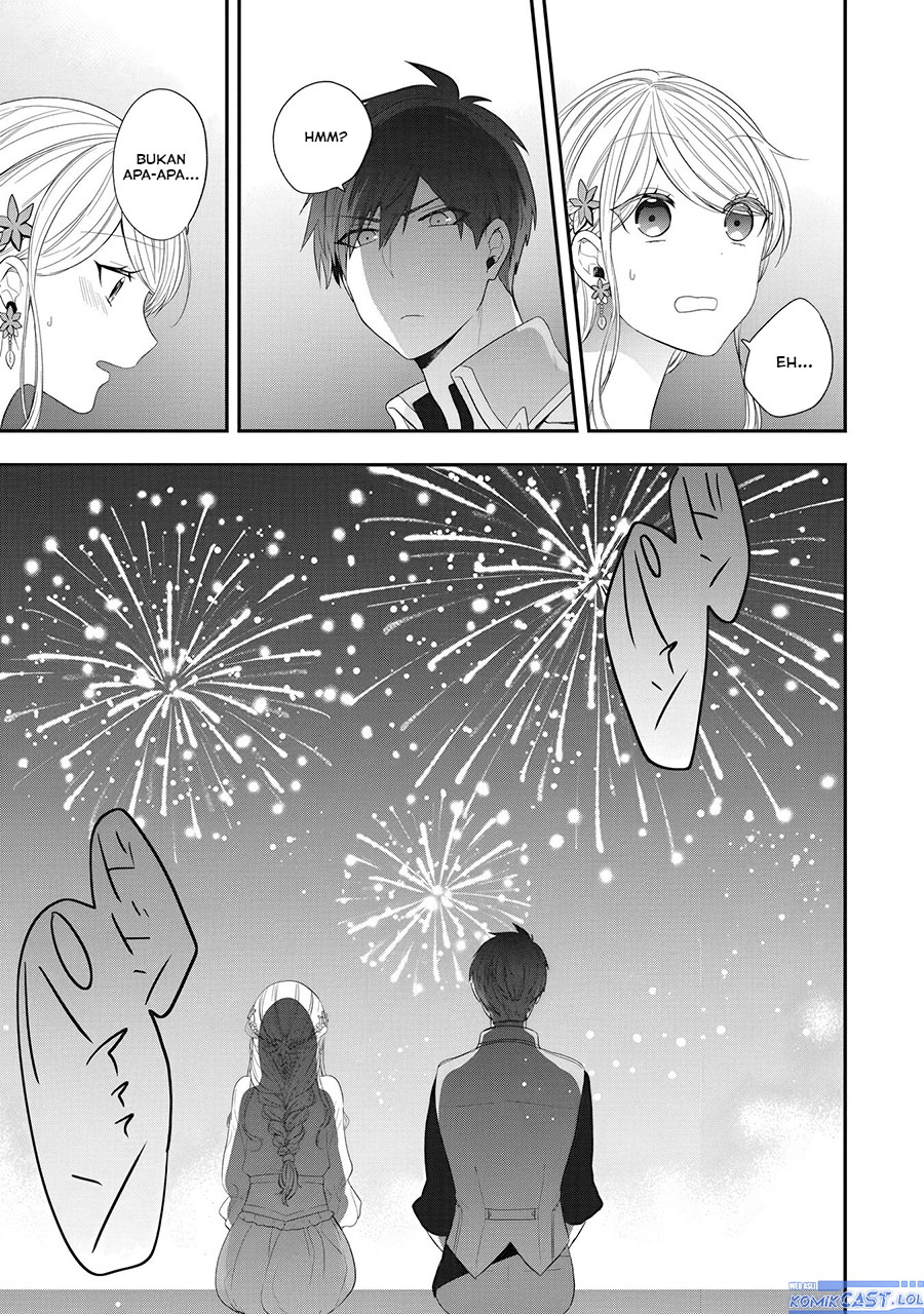 Halaman 34 dari Akuyaku Reijou no Tsuihougo! Kyoukai Kaikaku Gohan de Yuuyuu Sister Kurashi Chapter 24