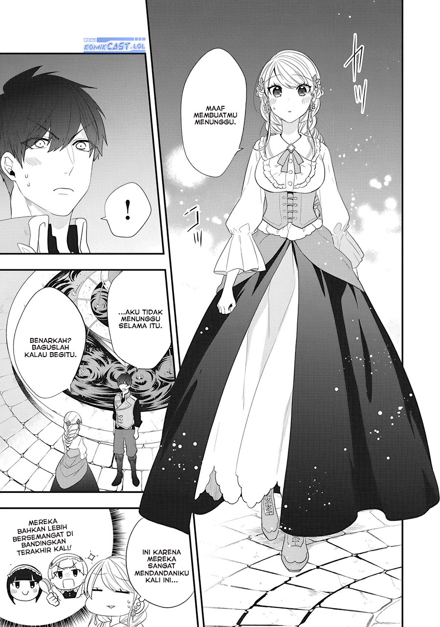 Halaman 4 dari Akuyaku Reijou no Tsuihougo! Kyoukai Kaikaku Gohan de Yuuyuu Sister Kurashi Chapter 24