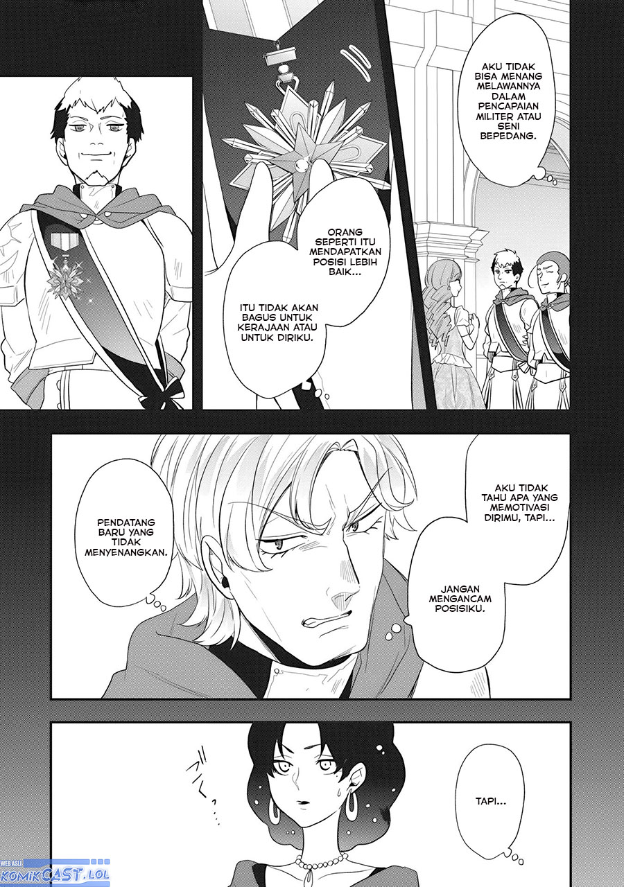 Halaman 16 dari Akuyaku Reijou no Tsuihougo! Kyoukai Kaikaku Gohan de Yuuyuu Sister Kurashi Chapter 25