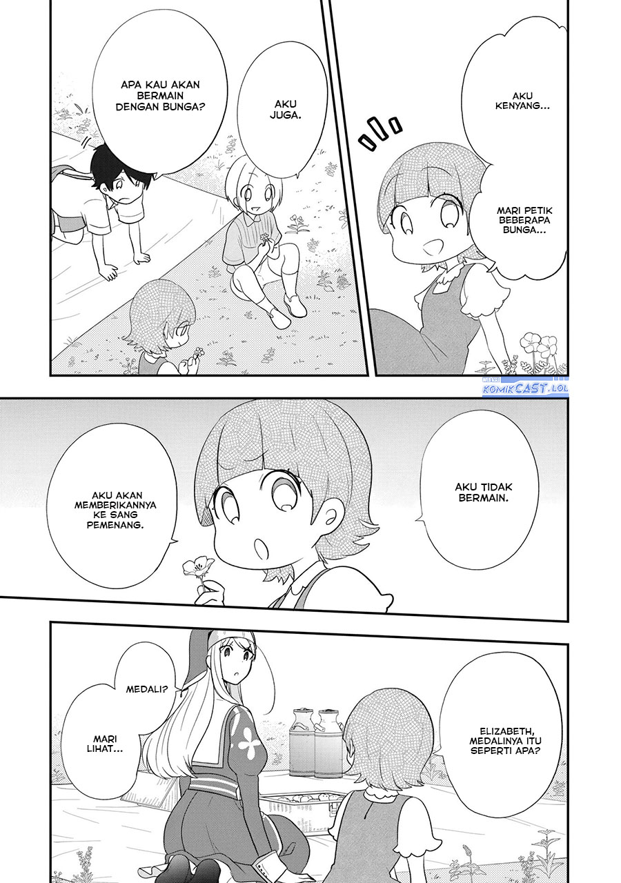 Halaman 26 dari Akuyaku Reijou no Tsuihougo! Kyoukai Kaikaku Gohan de Yuuyuu Sister Kurashi Chapter 27