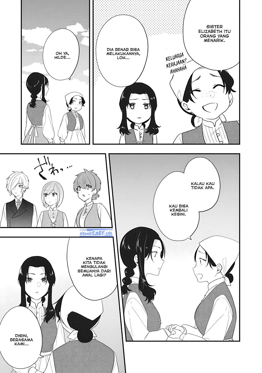 Halaman 24 dari Akuyaku Reijou no Tsuihougo! Kyoukai Kaikaku Gohan de Yuuyuu Sister Kurashi Chapter 29