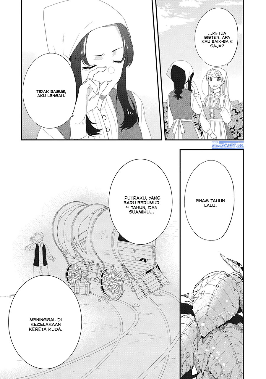 Halaman 4 dari Akuyaku Reijou no Tsuihougo! Kyoukai Kaikaku Gohan de Yuuyuu Sister Kurashi Chapter 29