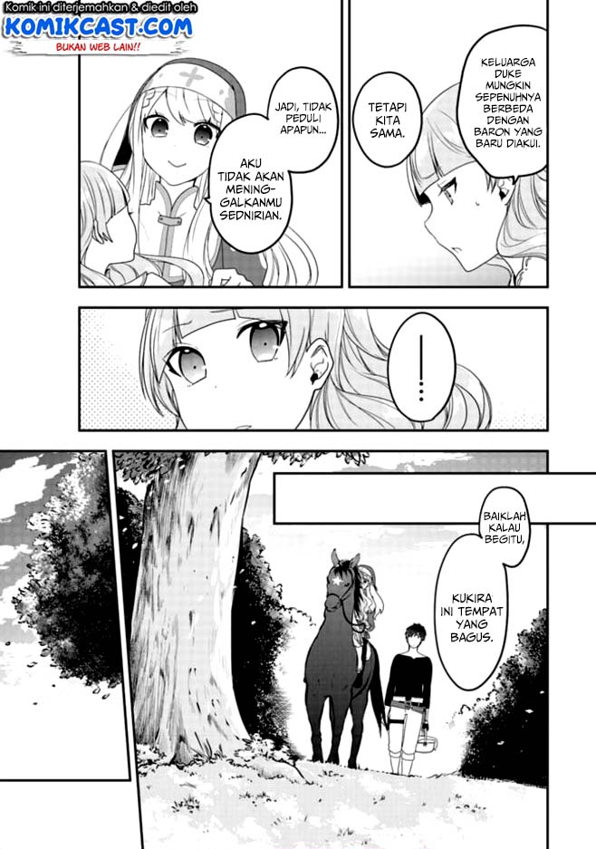 Halaman 14 dari Akuyaku Reijou no Tsuihougo! Kyoukai Kaikaku Gohan de Yuuyuu Sister Kurashi Chapter 3