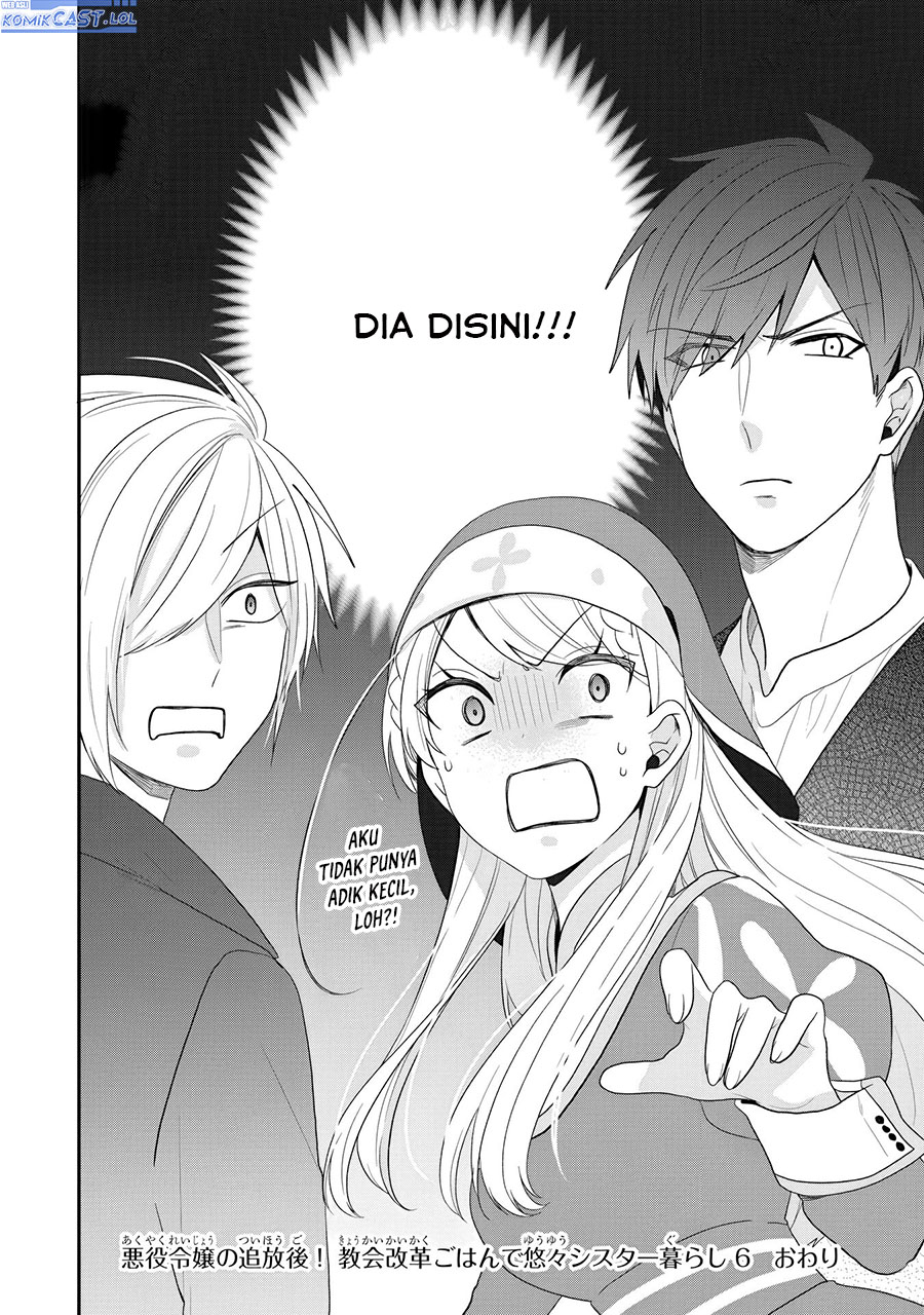 Halaman 31 dari Akuyaku Reijou no Tsuihougo! Kyoukai Kaikaku Gohan de Yuuyuu Sister Kurashi Chapter 30