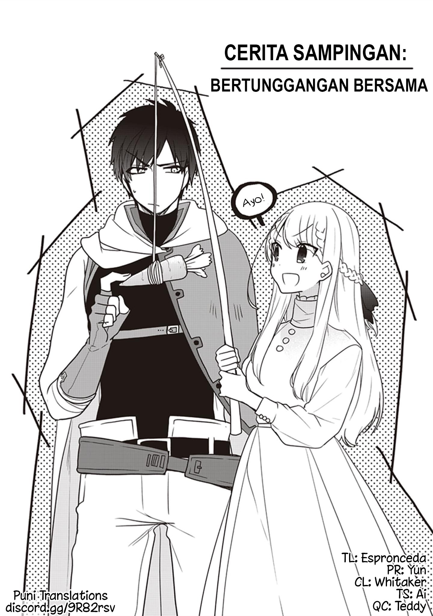Halaman 1 dari Akuyaku Reijou no Tsuihougo! Kyoukai Kaikaku Gohan de Yuuyuu Sister Kurashi Chapter 5.5