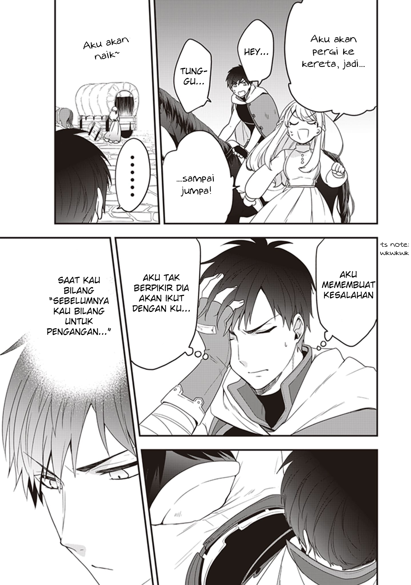 Halaman 5 dari Akuyaku Reijou no Tsuihougo! Kyoukai Kaikaku Gohan de Yuuyuu Sister Kurashi Chapter 5.5