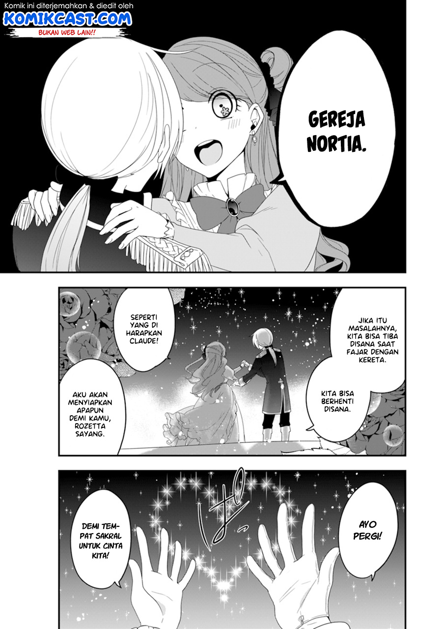 Halaman 35 dari Akuyaku Reijou no Tsuihougo! Kyoukai Kaikaku Gohan de Yuuyuu Sister Kurashi Chapter 6