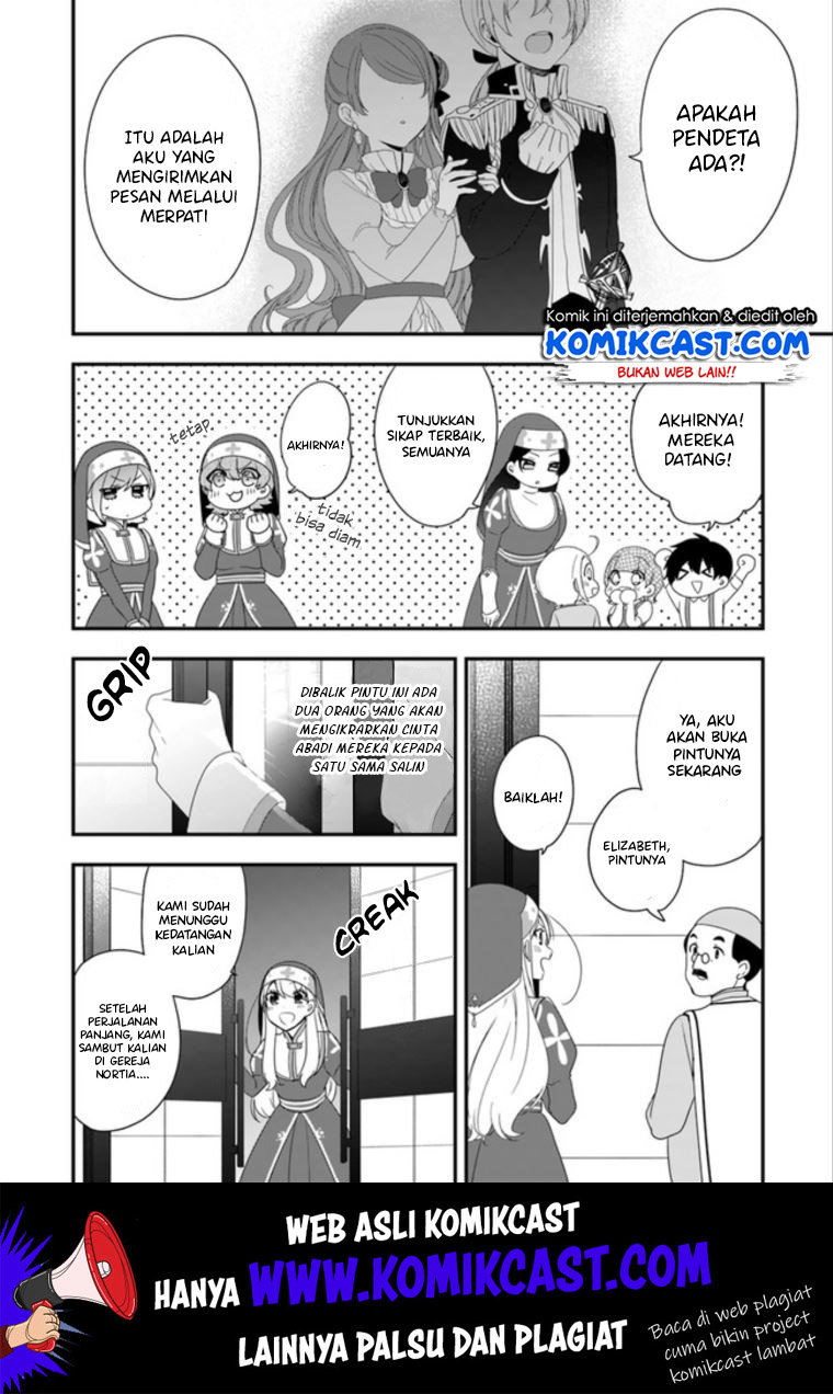 Halaman 13 dari Akuyaku Reijou no Tsuihougo! Kyoukai Kaikaku Gohan de Yuuyuu Sister Kurashi Chapter 7