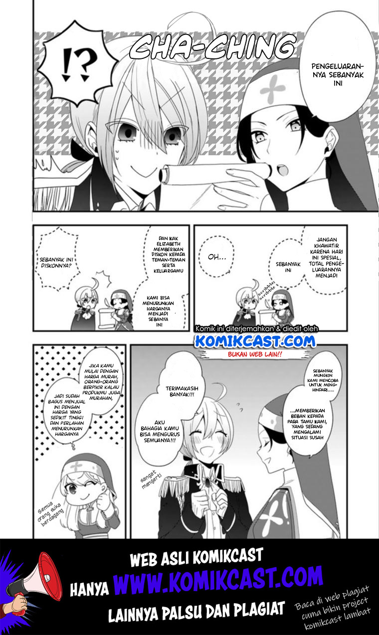 Halaman 25 dari Akuyaku Reijou no Tsuihougo! Kyoukai Kaikaku Gohan de Yuuyuu Sister Kurashi Chapter 7