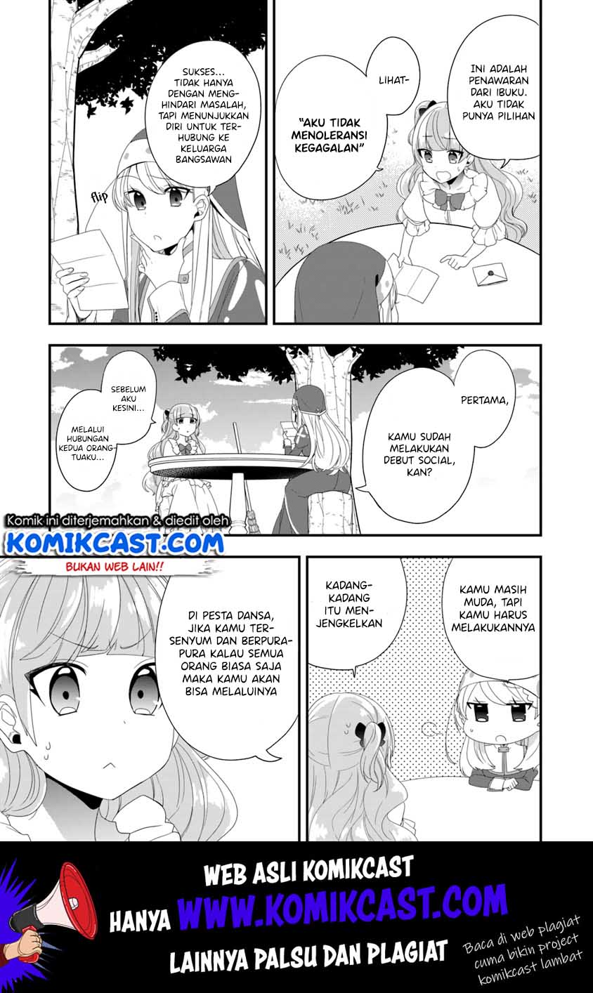 Halaman 10 dari Akuyaku Reijou no Tsuihougo! Kyoukai Kaikaku Gohan de Yuuyuu Sister Kurashi Chapter 9