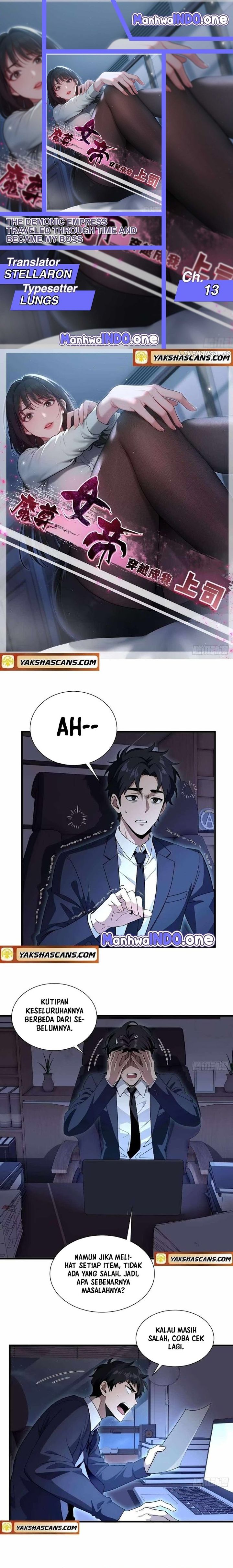 Halaman 1 dari The Demonic Empress Traveled Through Time And Became My Boss Chapter 13