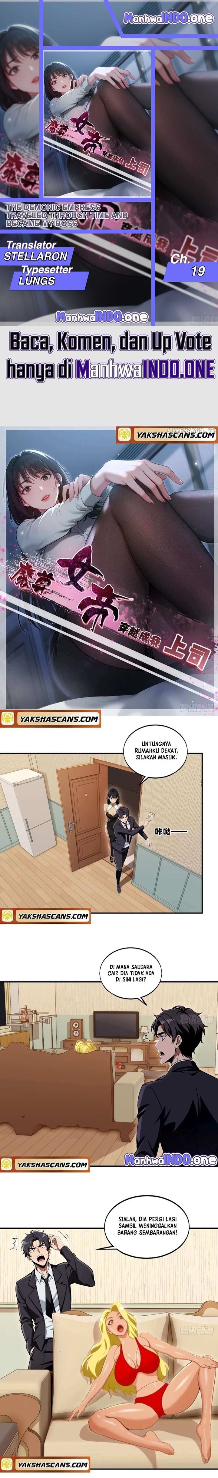 Halaman 1 dari The Demonic Empress Traveled Through Time And Became My Boss Chapter 19