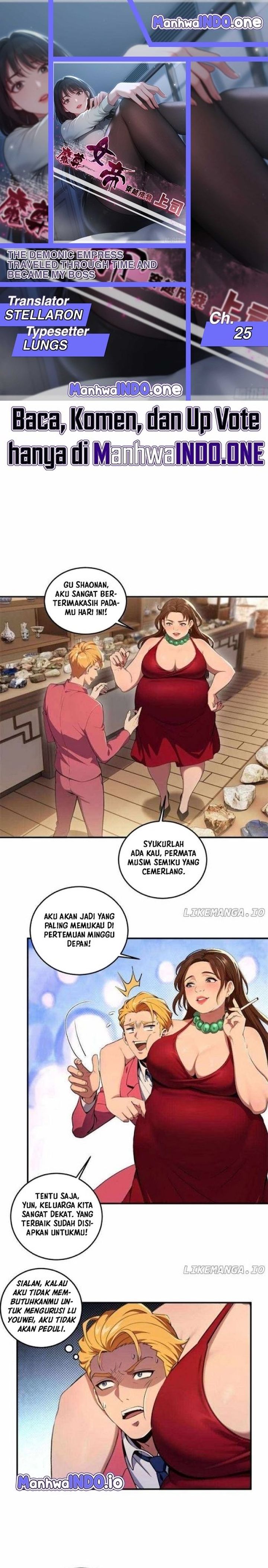 Halaman 1 dari The Demonic Empress Traveled Through Time And Became My Boss Chapter 25
