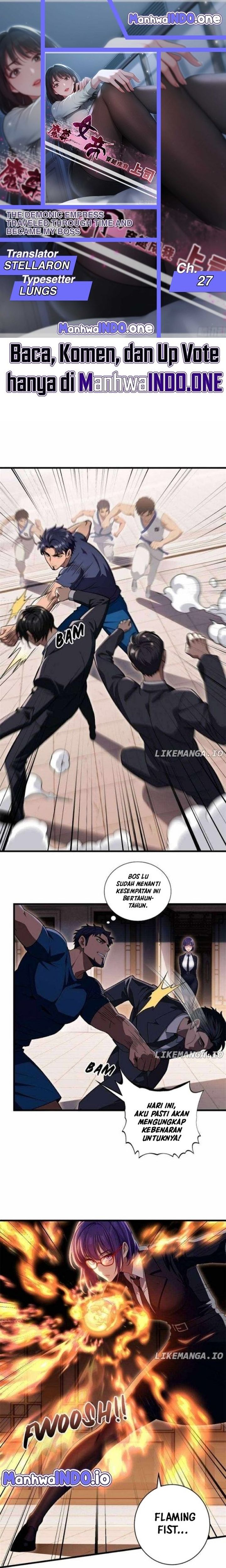 Halaman 1 dari The Demonic Empress Traveled Through Time And Became My Boss Chapter 27