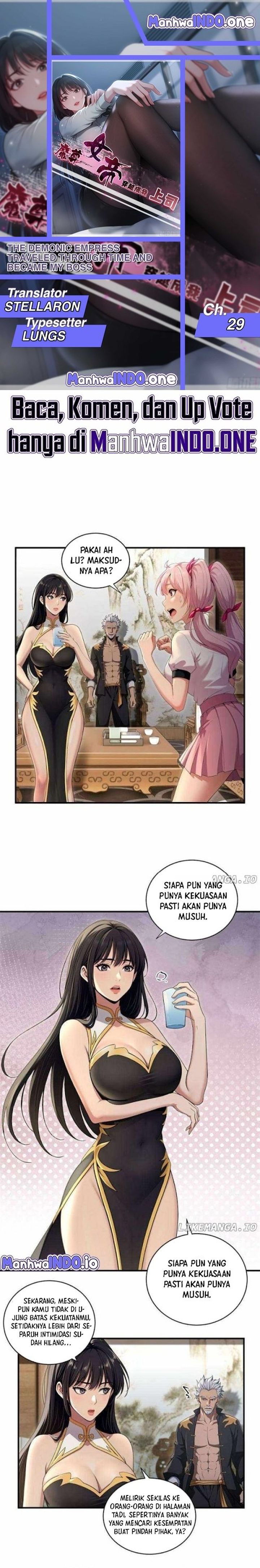 Halaman 1 dari The Demonic Empress Traveled Through Time And Became My Boss Chapter 29
