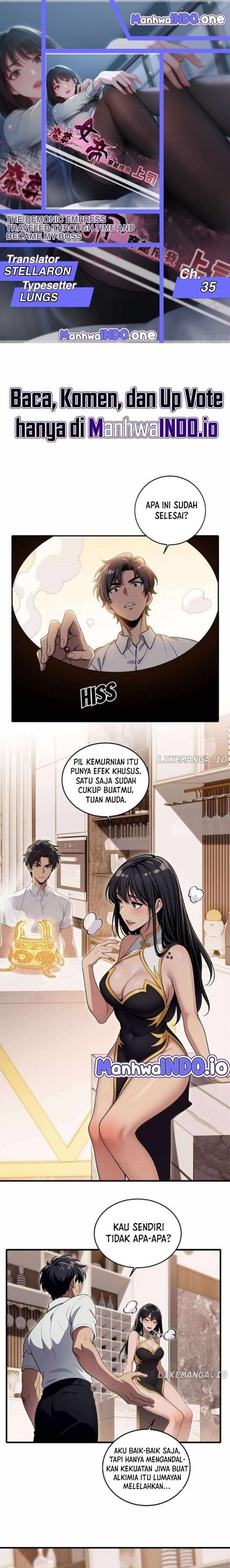 Halaman 1 dari The Demonic Empress Traveled Through Time And Became My Boss Chapter 35