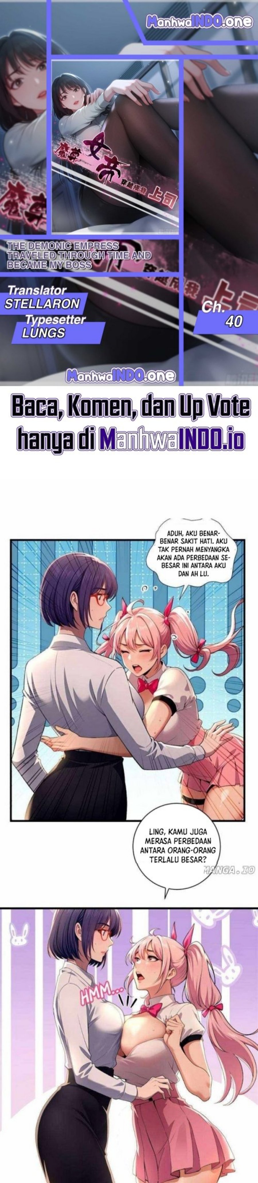 Halaman 1 dari The Demonic Empress Traveled Through Time And Became My Boss Chapter 40