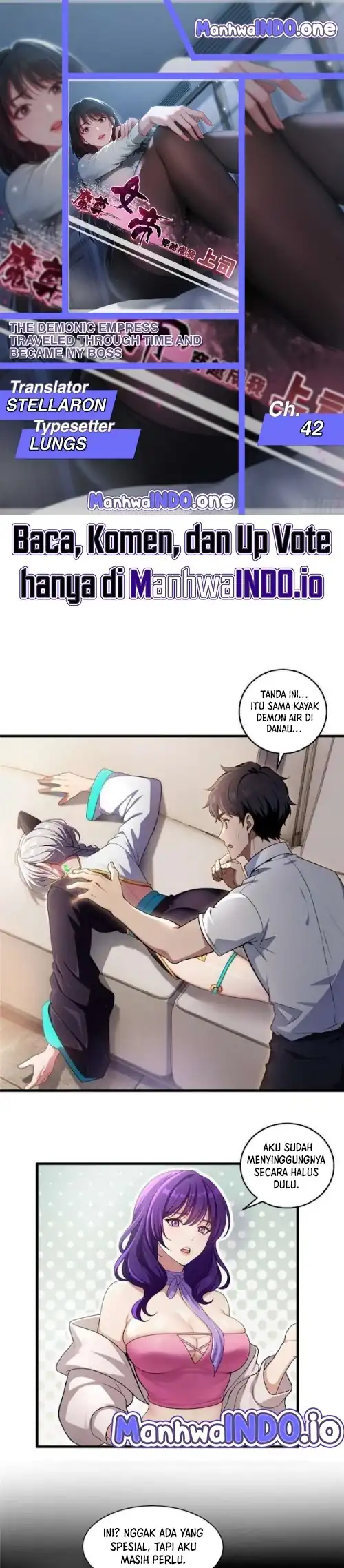 Halaman 1 dari The Demonic Empress Traveled Through Time And Became My Boss Chapter 42