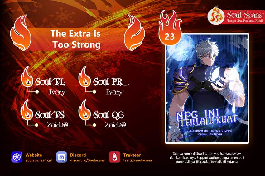 Halaman 1 dari The Extra Is Too Powerful Chapter 23