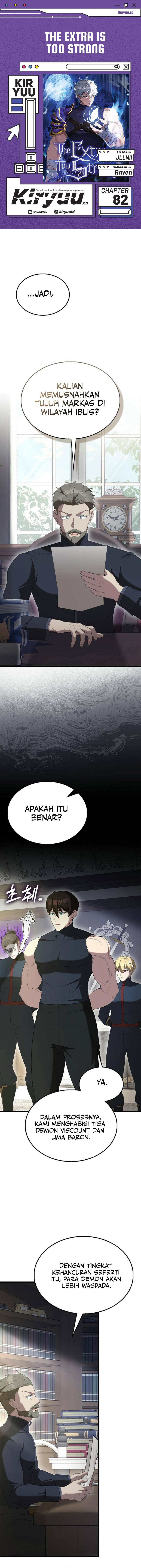 Halaman 1 dari The Extra Is Too Powerful Chapter 82