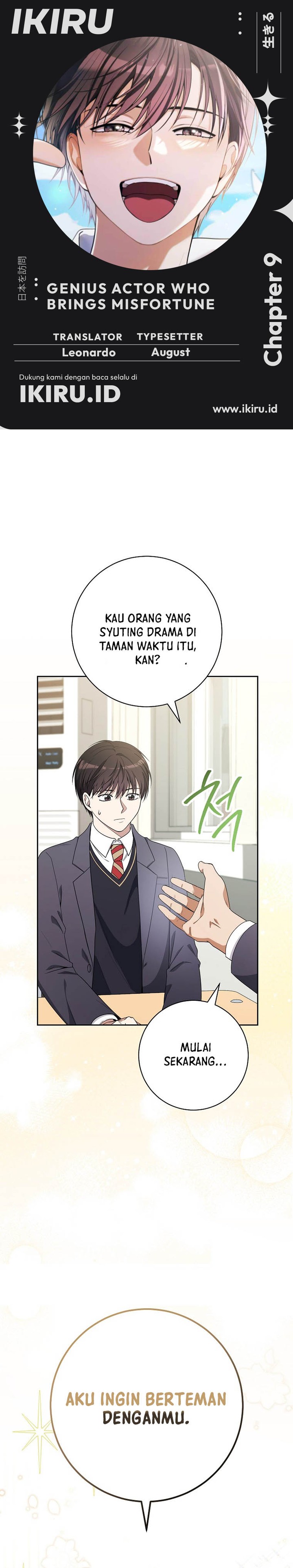 Halaman 1 dari The Genius Actor Who Brings Misfortune Chapter 9
