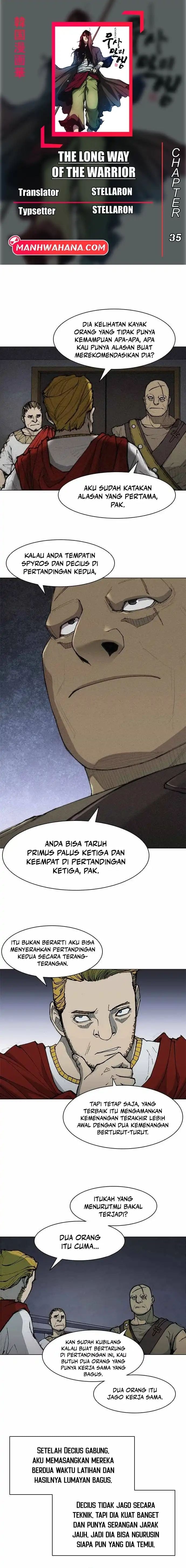 Halaman 1 dari The Long Way of the Warrior Chapter 35