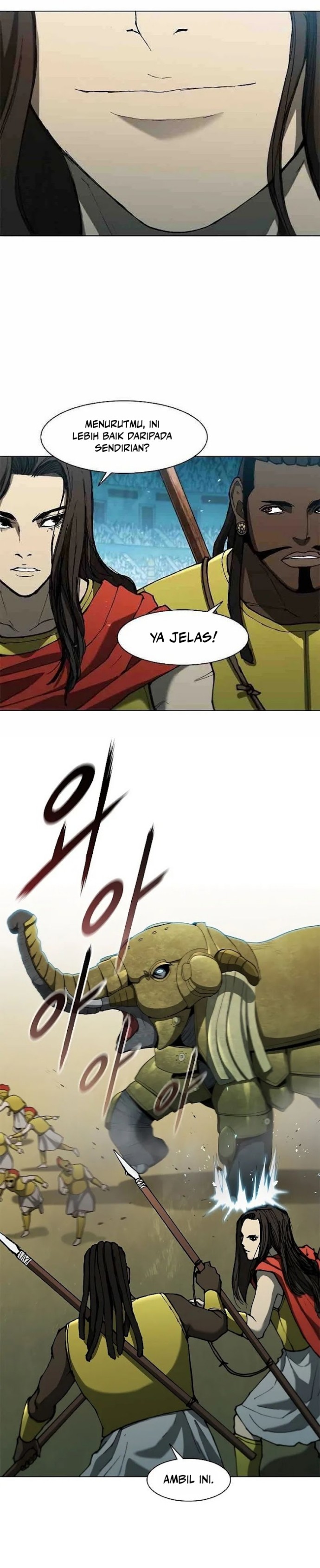 Halaman 14 dari The Long Way of the Warrior Chapter 97
