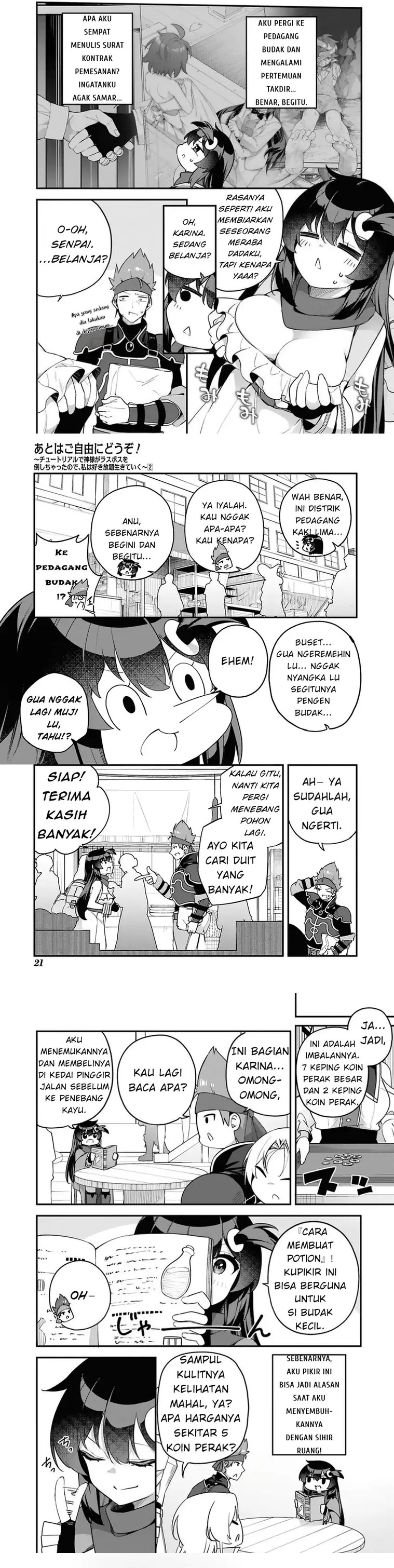 Halaman 2 dari The Rest Is Up to You ~Since God Defeated the Final Boss in the Tutorial, I'm Going to Live My Life However I Want~ Chapter 10