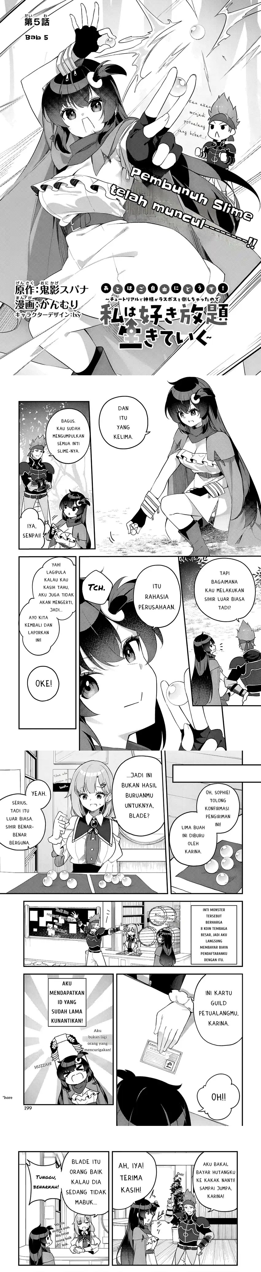 Halaman 1 dari The Rest Is Up to You ~Since God Defeated the Final Boss in the Tutorial, I'm Going to Live My Life However I Want~ Chapter 5