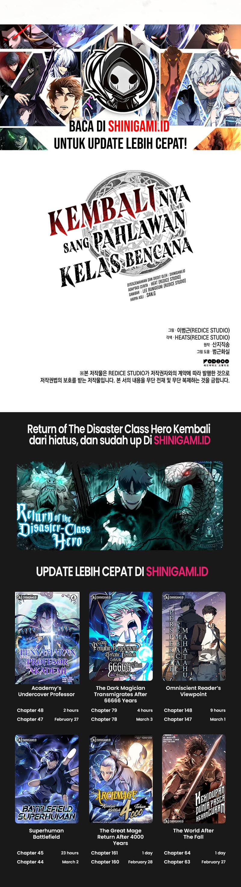 Halaman 31 dari The Return of the Disaster-Class Hero Chapter 51