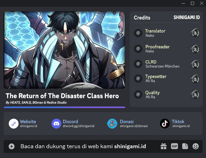 Halaman 1 dari The Return of the Disaster-Class Hero Chapter 56