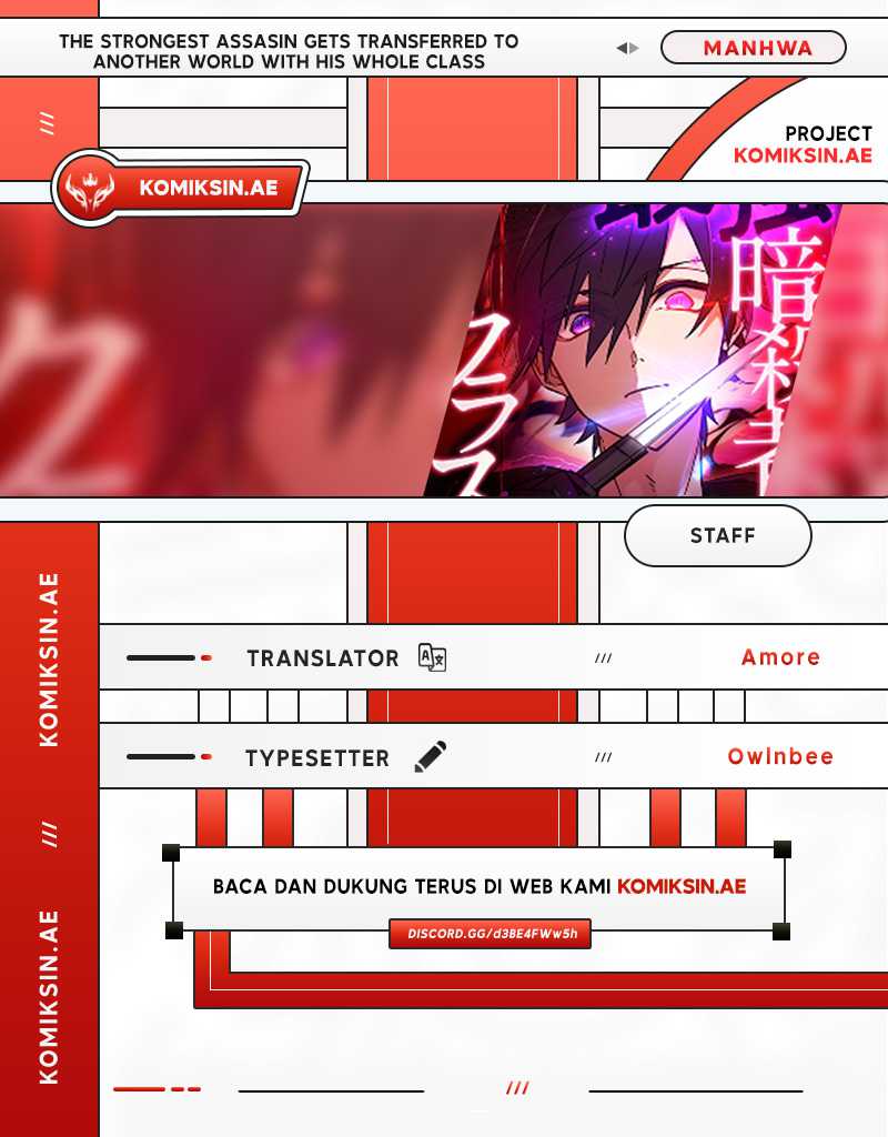 Halaman 1 dari The Strongest Assassin Gets Transferred to Another World With His Whole Class Chapter 79