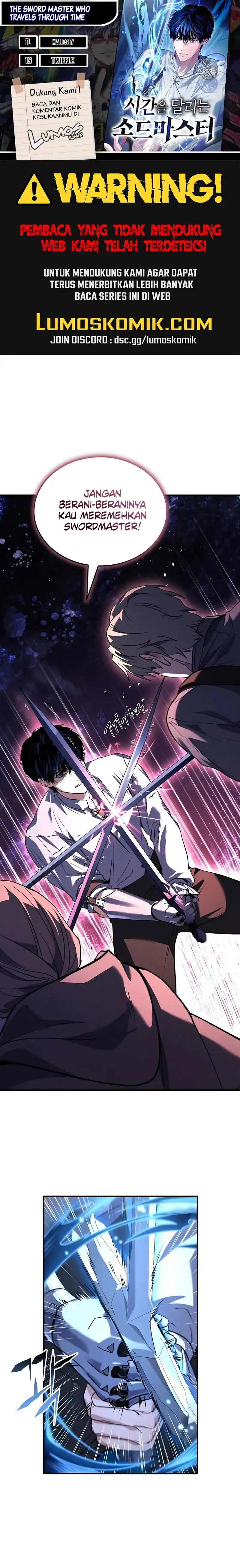 Halaman 1 dari The Swordmaster Who Travels Through Time Chapter 3