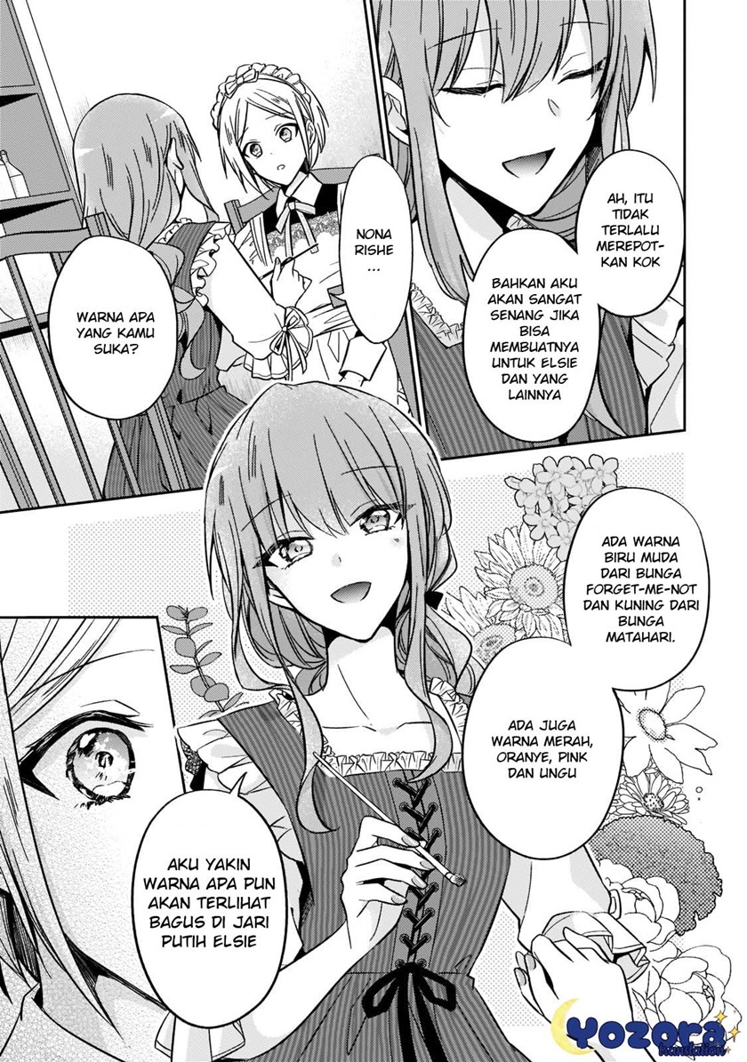 Halaman 12 dari Loop 7-kaime no Akuyaku Reijou wa, Moto Tekikoku de Jiyuu Kimama na Hanayome Seikatsu o Mankitsu Suru Chapter 11