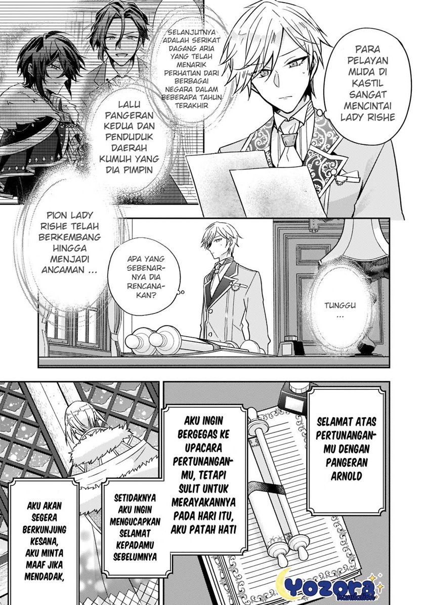 Halaman 32 dari Loop 7-kaime no Akuyaku Reijou wa, Moto Tekikoku de Jiyuu Kimama na Hanayome Seikatsu o Mankitsu Suru Chapter 17