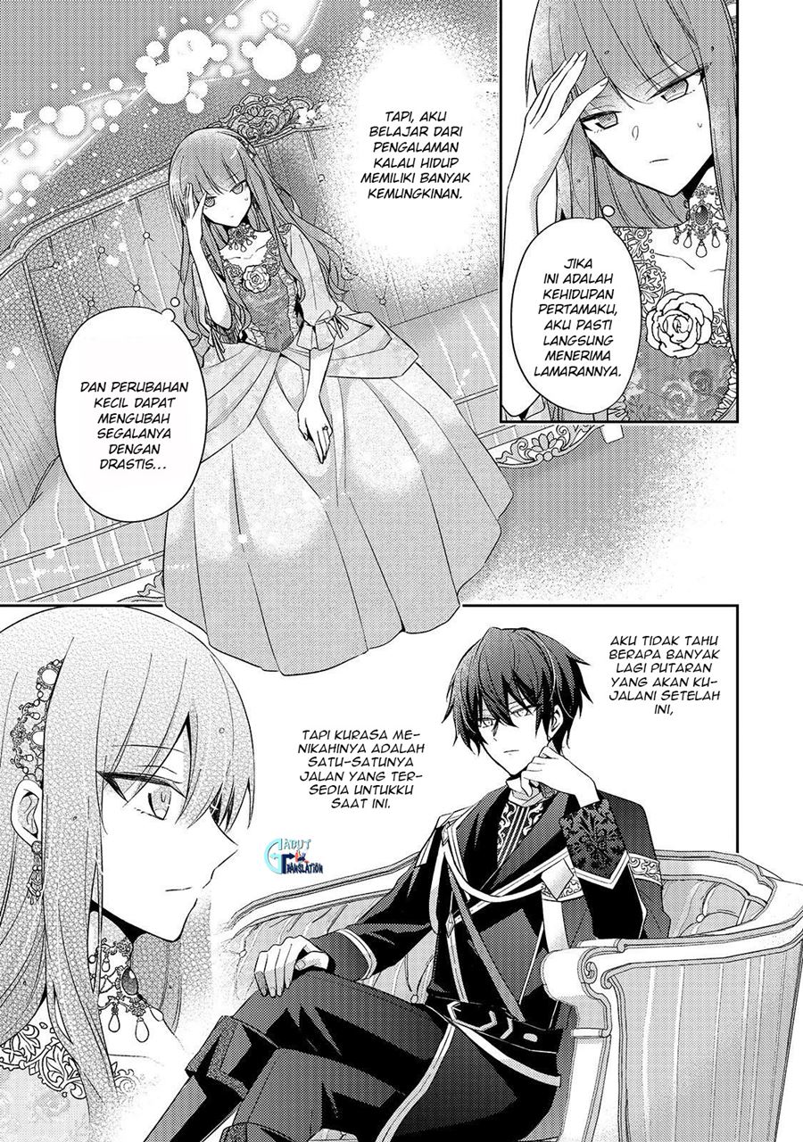 Halaman 10 dari Loop 7-kaime no Akuyaku Reijou wa, Moto Tekikoku de Jiyuu Kimama na Hanayome Seikatsu o Mankitsu Suru Chapter 2