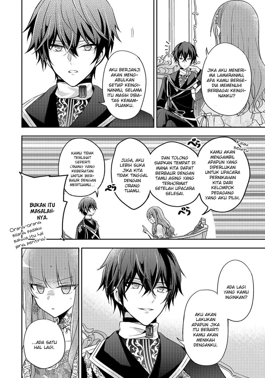 Halaman 15 dari Loop 7-kaime no Akuyaku Reijou wa, Moto Tekikoku de Jiyuu Kimama na Hanayome Seikatsu o Mankitsu Suru Chapter 2