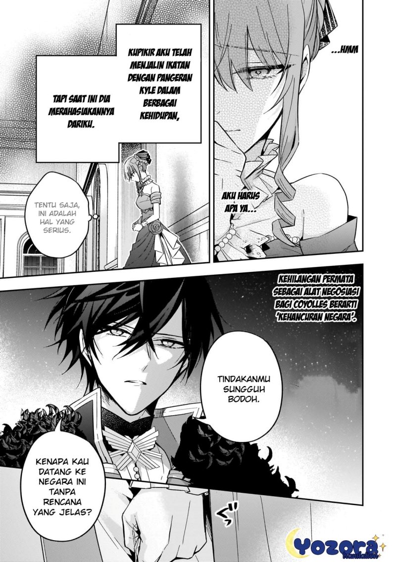 Halaman 18 dari Loop 7-kaime no Akuyaku Reijou wa, Moto Tekikoku de Jiyuu Kimama na Hanayome Seikatsu o Mankitsu Suru Chapter 23