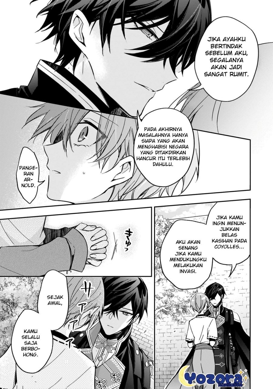 Halaman 20 dari Loop 7-kaime no Akuyaku Reijou wa, Moto Tekikoku de Jiyuu Kimama na Hanayome Seikatsu o Mankitsu Suru Chapter 24