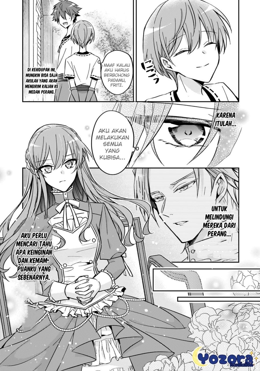 Halaman 30 dari Loop 7-kaime no Akuyaku Reijou wa, Moto Tekikoku de Jiyuu Kimama na Hanayome Seikatsu o Mankitsu Suru Chapter 24