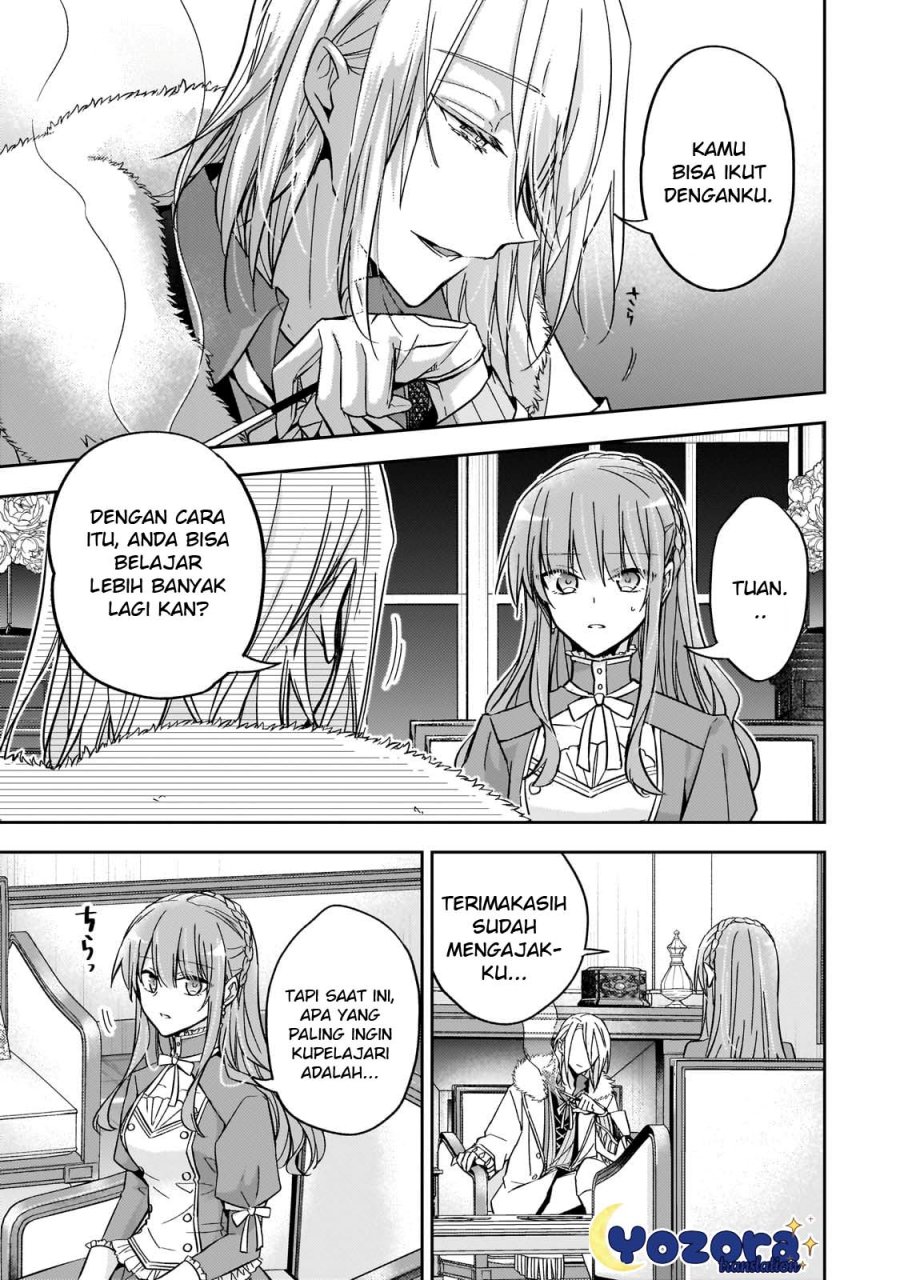 Halaman 34 dari Loop 7-kaime no Akuyaku Reijou wa, Moto Tekikoku de Jiyuu Kimama na Hanayome Seikatsu o Mankitsu Suru Chapter 24