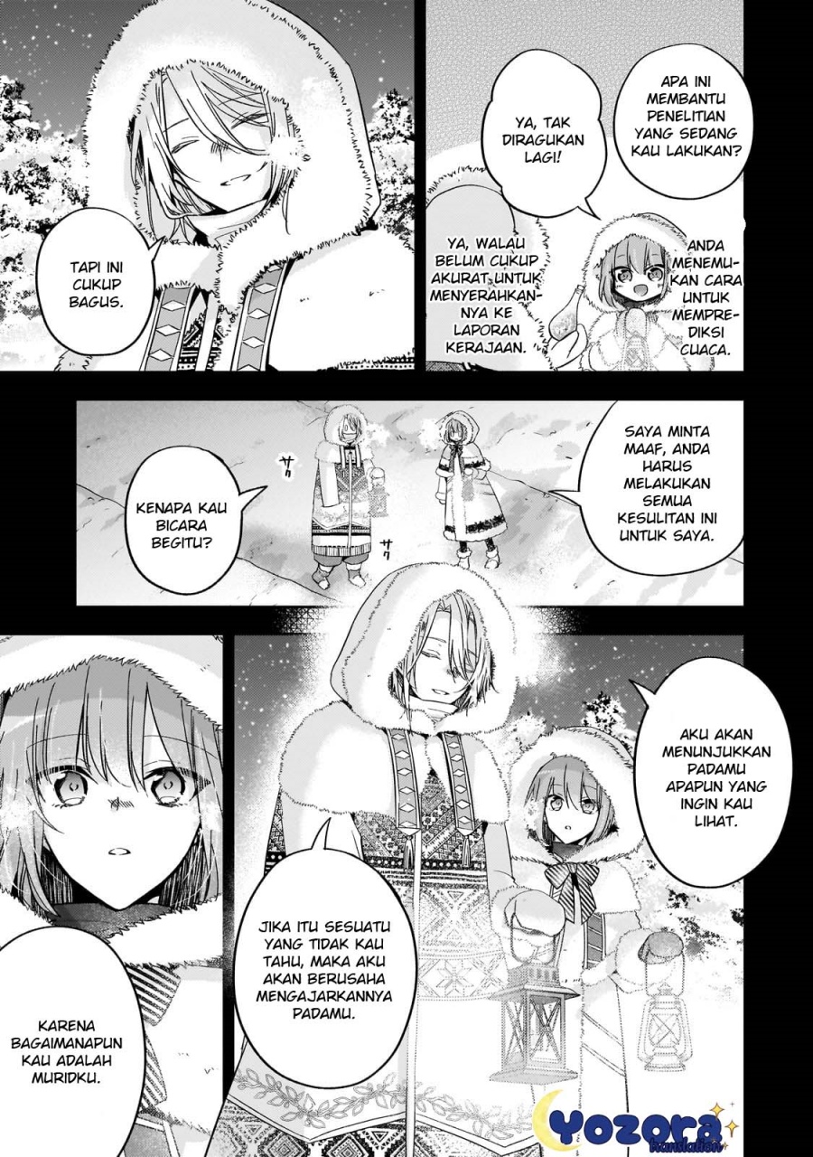 Halaman 24 dari Loop 7-kaime no Akuyaku Reijou wa, Moto Tekikoku de Jiyuu Kimama na Hanayome Seikatsu o Mankitsu Suru Chapter 25