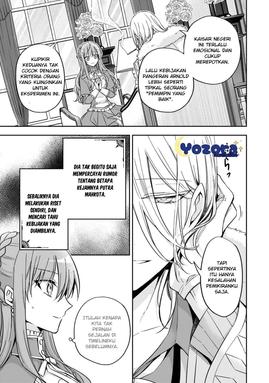 Halaman 4 dari Loop 7-kaime no Akuyaku Reijou wa, Moto Tekikoku de Jiyuu Kimama na Hanayome Seikatsu o Mankitsu Suru Chapter 25