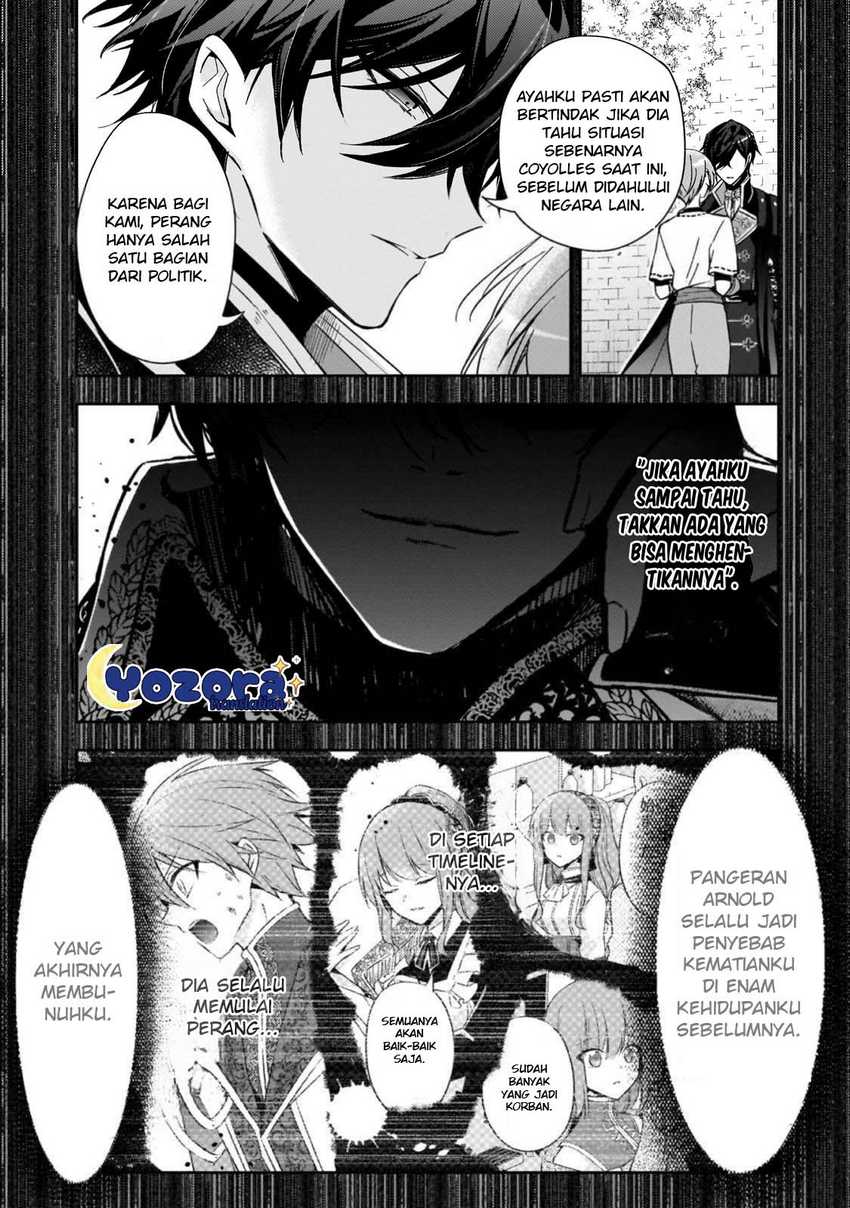 Halaman 4 dari Loop 7-kaime no Akuyaku Reijou wa, Moto Tekikoku de Jiyuu Kimama na Hanayome Seikatsu o Mankitsu Suru Chapter 28