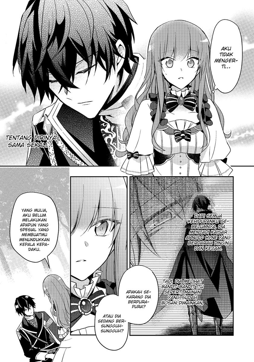 Halaman 12 dari Loop 7-kaime no Akuyaku Reijou wa, Moto Tekikoku de Jiyuu Kimama na Hanayome Seikatsu o Mankitsu Suru Chapter 3