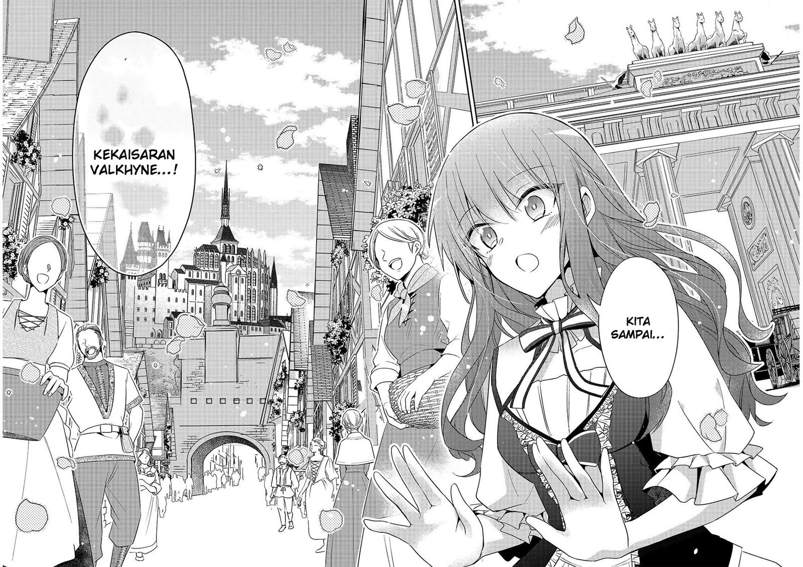 Halaman 17 dari Loop 7-kaime no Akuyaku Reijou wa, Moto Tekikoku de Jiyuu Kimama na Hanayome Seikatsu o Mankitsu Suru Chapter 3