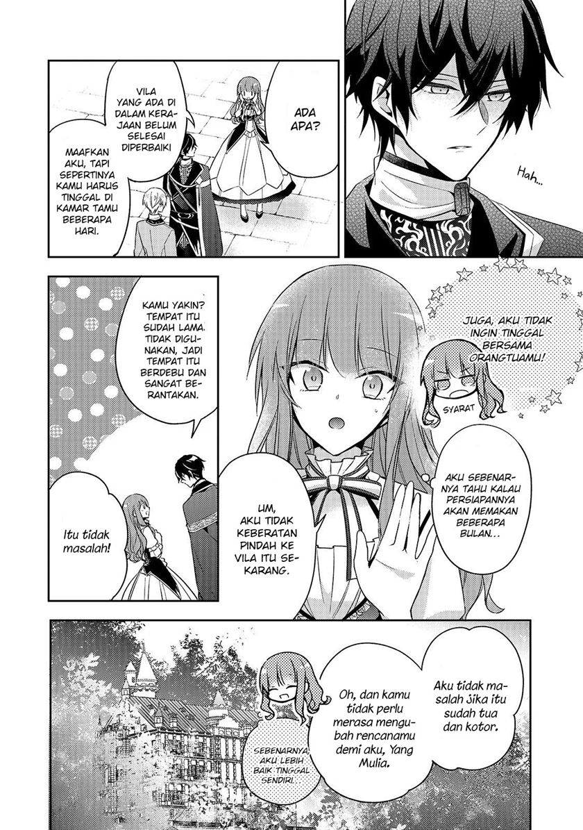 Halaman 22 dari Loop 7-kaime no Akuyaku Reijou wa, Moto Tekikoku de Jiyuu Kimama na Hanayome Seikatsu o Mankitsu Suru Chapter 3